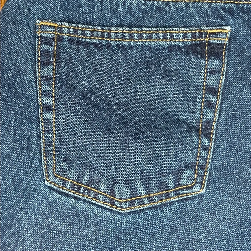 Red Head blue jeans fleece lined straight leg 34 x 30 cabincore rugged denim